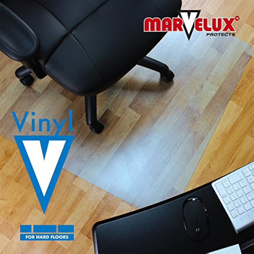 Marvelux - Alfombrilla rectangular para silla de vinilo