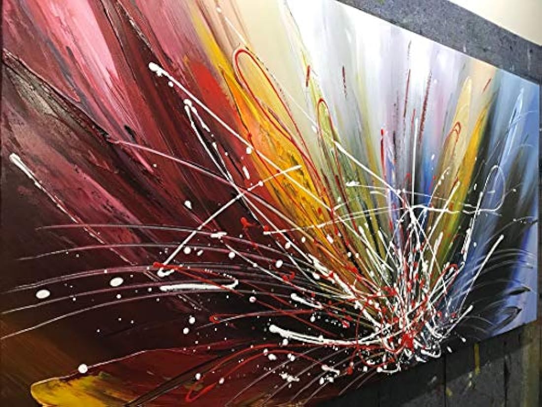 Tiancheng Art, arte abstracto moderno, pintado a mano, pintura al óleo, arte de pared para sala de estar y dormitorio