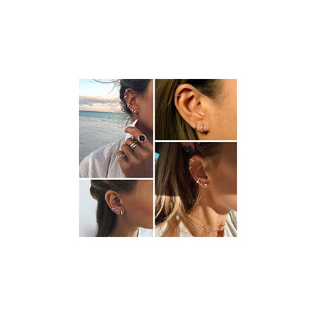 Aretes colgantes de aro para mujeres