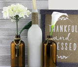 Botellas de vidrio ámbar de 16 onzas con etiquetas de tiza