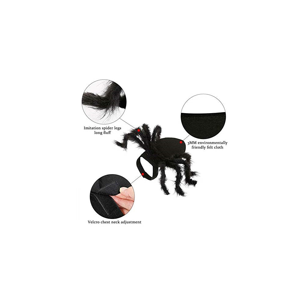 Disfraces de araña para perro y gato talla S