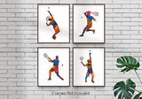 juego de 4 cartel decorativo sin marco de pared