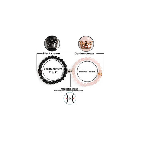 Pulseras y tobilleras magnéticas para parejas