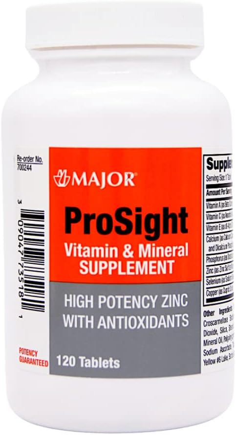 Multivitamínico con Zinc 120 Tabletas MAJOR ProSight