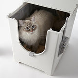 Modkat - Caja de arena con cuchara y forro reutilizable
