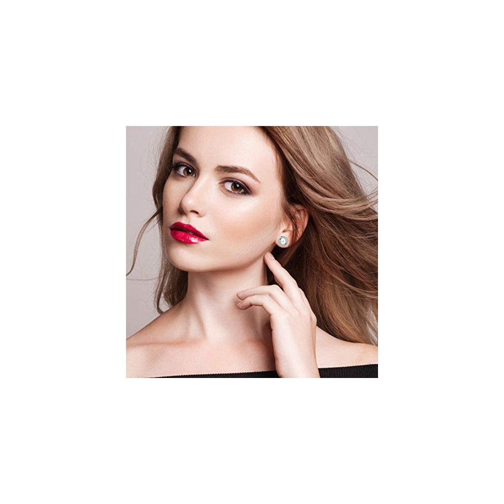 Aretes de clip para mujer 8 pares
