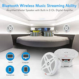 Parlantes de barco juego de 2 blanco PYLE PLMRBT65W