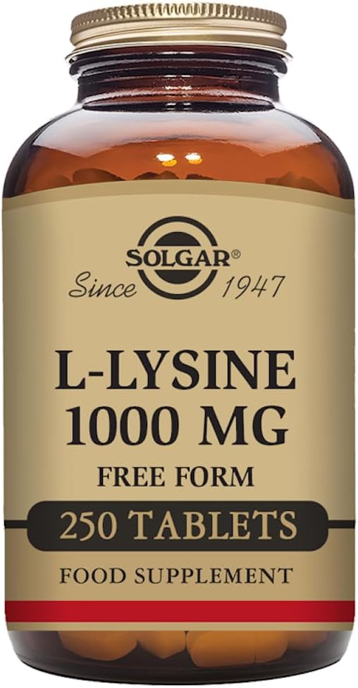 Solgar L-Lisina 1000 mg, 250 Tabletas, Vegan, 250 Servings