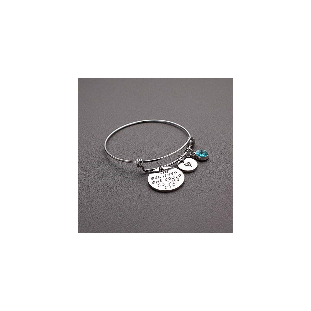 Pulseras y tobilleras expandible con abalorio de piedra
