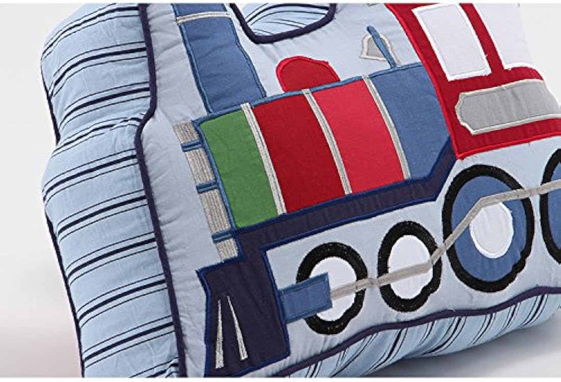 Brandream Juego de cama para niños tren y vehículo diseño