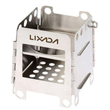 Lixada. Estufa de leña portable de acero inoxidable,plegable