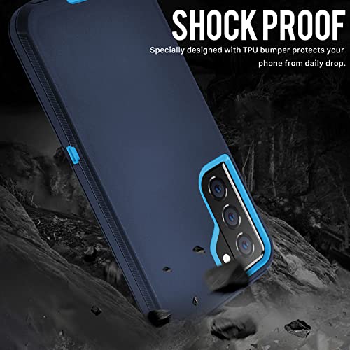Funda para Galaxy S22 Plus, protección contra caídas, resistente al agua, a prueba de golpes, caídas, polvo, funda protectora de 3 capas para Samsung Galaxy S22 Plus 5G