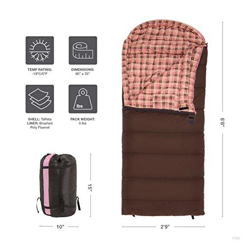 Saco de dormir Teton Sports Celsius XXL (0&nbsp;°F) con saco de compresión incluido