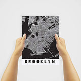 Arte de pared de la ciudad de Nueva York Blanco y negro