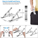 Soporte ajustable de aluminio para laptop plegable portátil