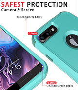 Diverbox Funda para iPhone 8 Plus, iPhone 7 Plus [a prueba de golpes] [a prueba de gotas] [a prueba de polvo], funda protectora resistente para Apple iPhone 8 Plus y 7 Plus (verde azulado)