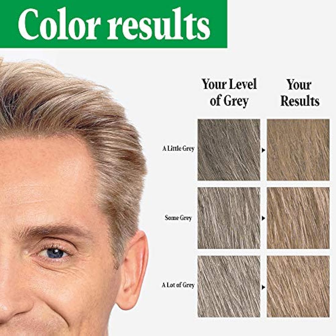 Tintura de cabello para hombres color marrón ceniza H-25
