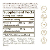 Solgar – Vitamina C con escaramujos, 1500 mg comprimidos – Antioxidante e Inmune Apoyo, E2420, Embalaje estándar., 1