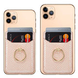 Tarjetero para la parte posterior del teléfono, bolsillos RFID, bolsa tipo cartera para teléfono celular, crédito para la mayoría de teléfonos inteligentes