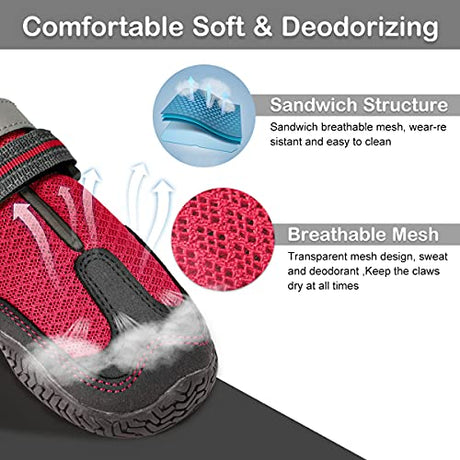 Protector de patas para perros, botas para perro con suela