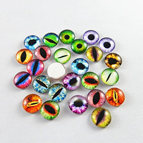 60 piezas mixtos Dragon Eyes colgante Ajustes