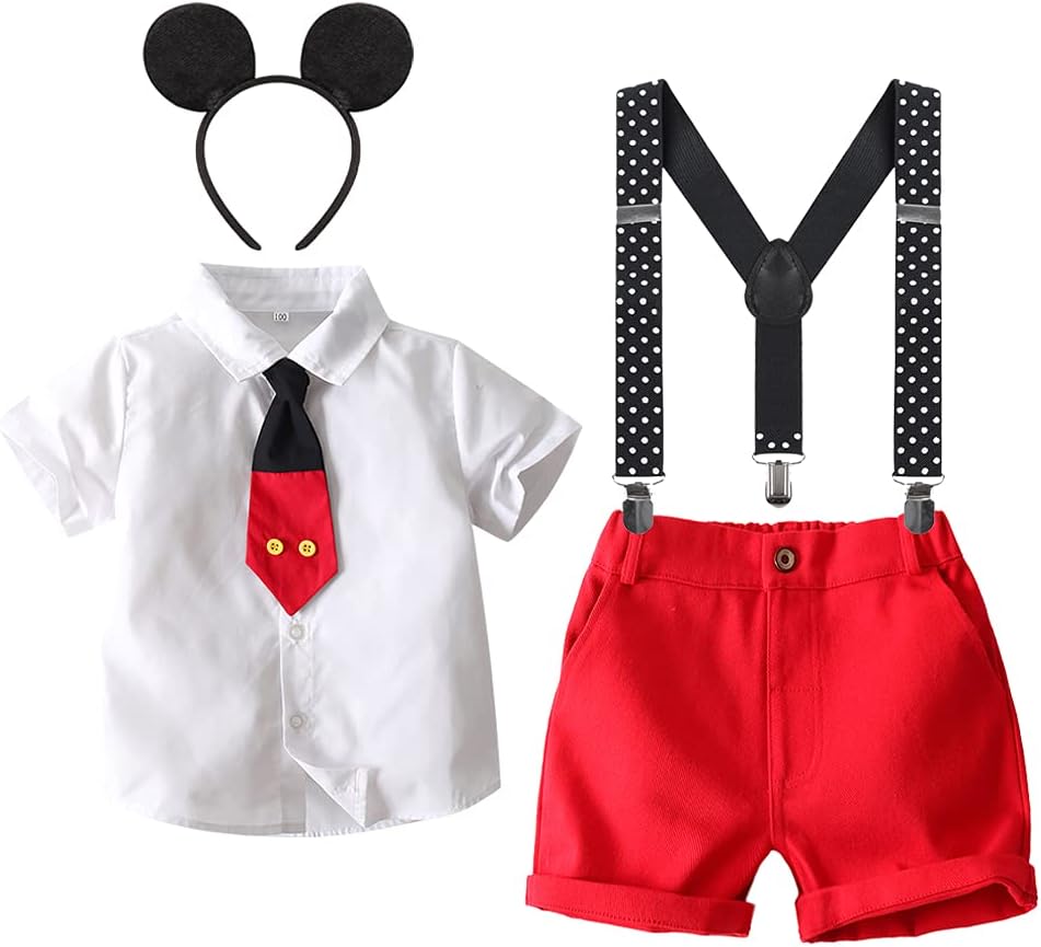 Disfraz Infantil IBTOM CASTLE con Corbata, Tirantes y Short