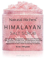 Exfoliante corporal de sal del Himalaya (12 onzas / 340 gm