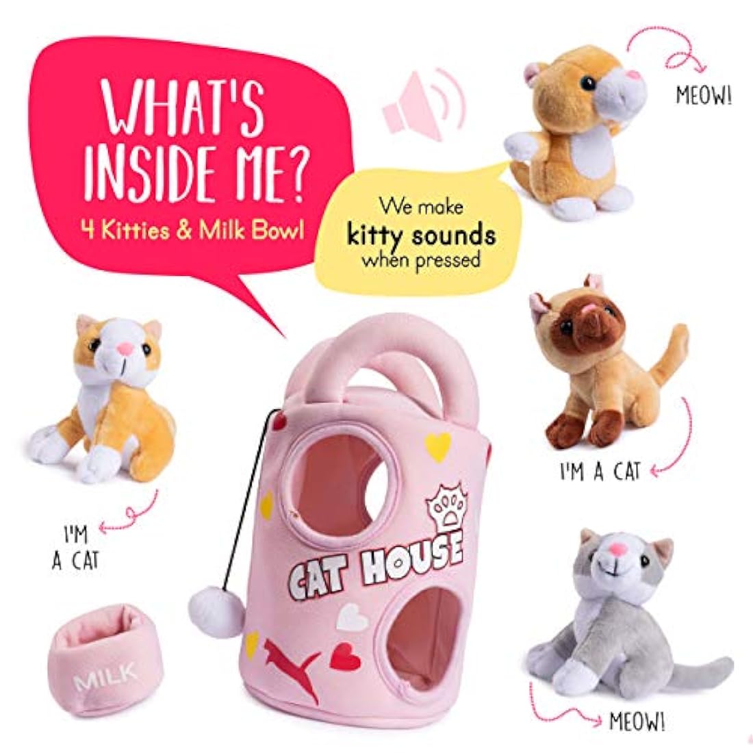 juguetes para gatos de peluche para niños