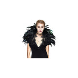Disfraz gótico de plumas negras para mujer