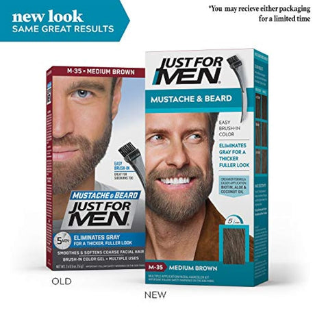 Coloración de barba para cabello gris con cepillo incluido