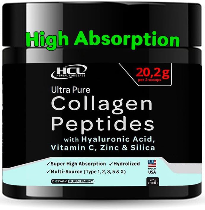 Péptidos de colágeno en polvo con vitamina C y ácido
