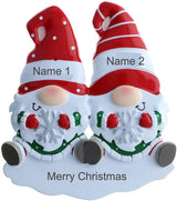 Adornos Navideños Gnome Personalizados para Familia 2024