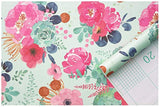 Papel pintado vinilo  extraíble azul/rosa/gris