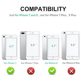 Funda tipo cartera para iPhone 8, resistente a golpes.