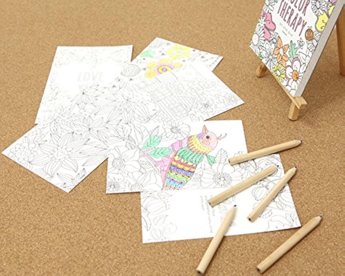 tarjetas de papelería para colorear para adultos