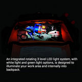 Wild River Mochila iluminada con sistema de carga USB