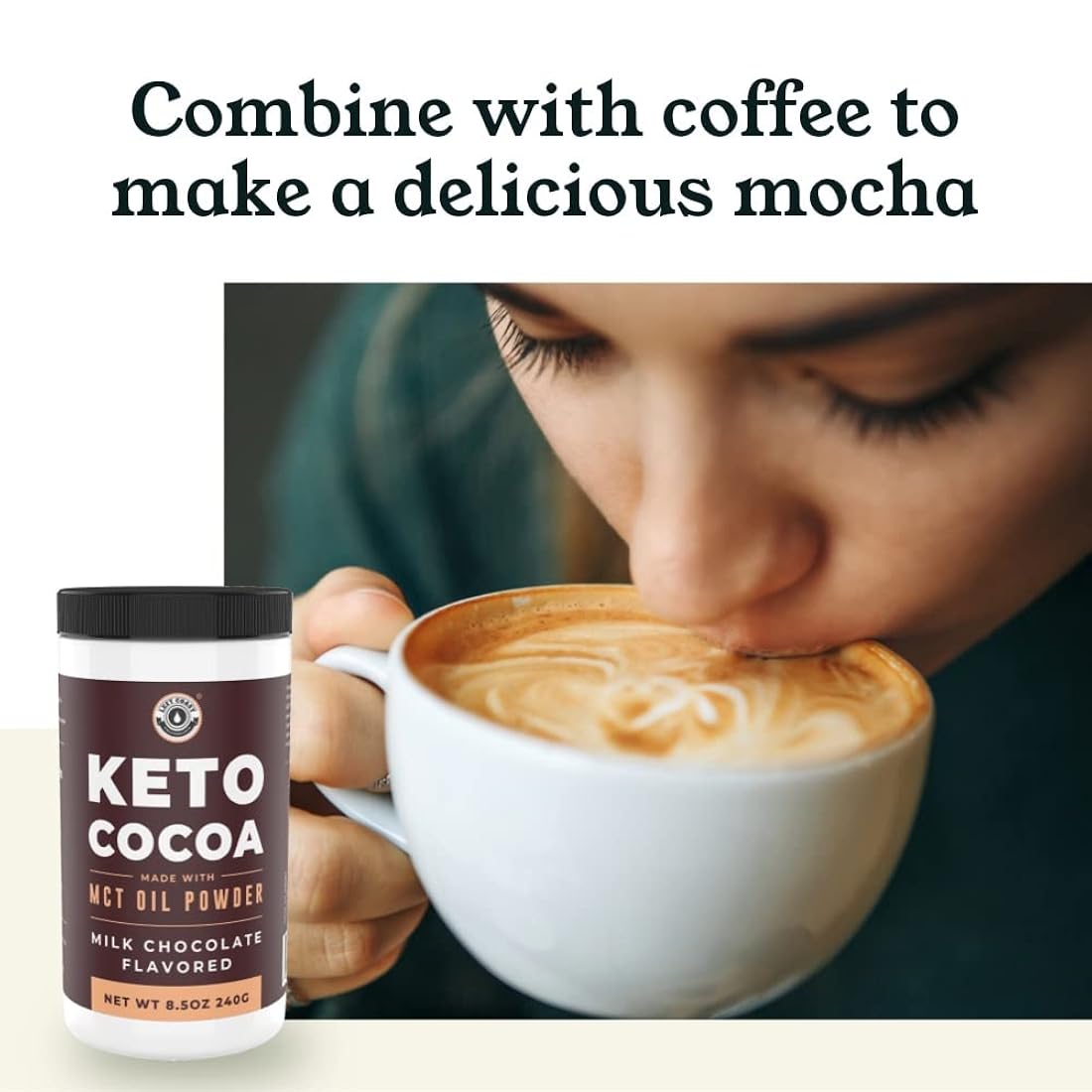 Suplemento Keto Cocoa  Mezcla de bebida caliente en polvo
