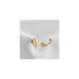 Aretes de aro contra el mal de ojo para mujer