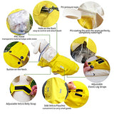 Impermeable para perro, ajustable, reflectante, ligera, con capucha para poncho