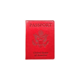 Porta Documentos y Tarjetas de pasaporte con ranura rojo