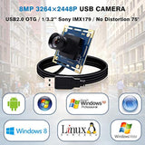 Cámara web USB- Android Mini cámaras web de 8 megapíxeles
