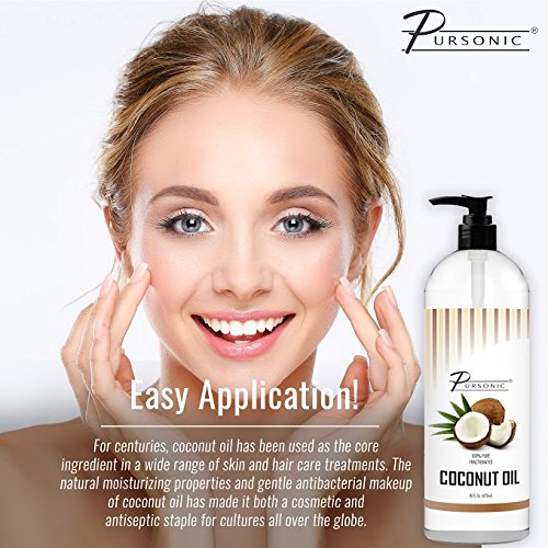 Aceite de coco fraccionado 100% puro de Pursonic