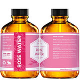 Tónico facial de agua de rosas, 100% puro, marroquí natural