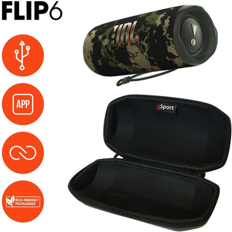 Altavoz JBL Flip 6 Portátil Squad+ Funda gSport