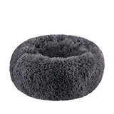 Cama redonda de felpa suave para perros pequeños BODISEINT