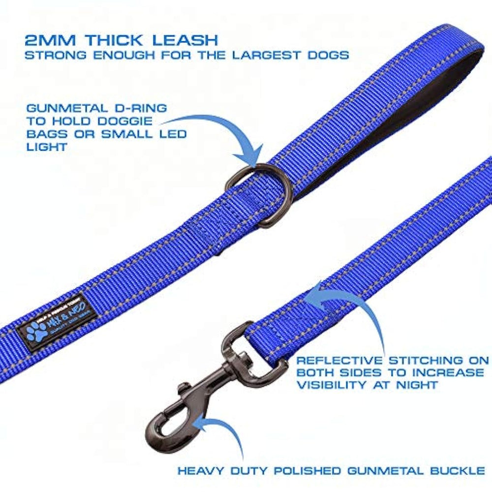 Correa para perros Reflexivo (negro, 6 pies)