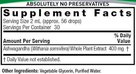 libre de raíz Ashwagandha, 2 fl oz