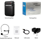 Amplificador de Voz Portátil, 2400mAh, Sistema PA para Profesores