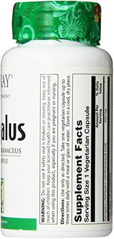 Solaray Astragalus Cápsulas, 400 mg, 100 Count