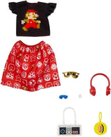 Set de Ropa Barbie Inspirada en Super Mario, Accesorios y Moda